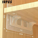 Adhesive Shelf Support Pegs with Partition Brackets for Closet and Cabinets  ourlum.com 10PCS  