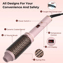 1.5 Inch Hair Curling Iron Brush Ceramic Thermal Brush Tool