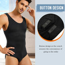 Men Slimming Shapewear Bodysuit Tummy Control Compression