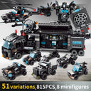 City Police Station Headquarters Building Blocks SWAT Military Toys for Kids  ourlum.com   