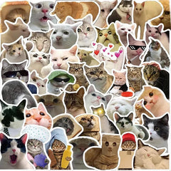 Kawaii Cat Mood Sticker Set: Creative Craft Supplies for DIY Projects
