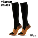 Knee-High Copper Compression Socks for Ultimate Support