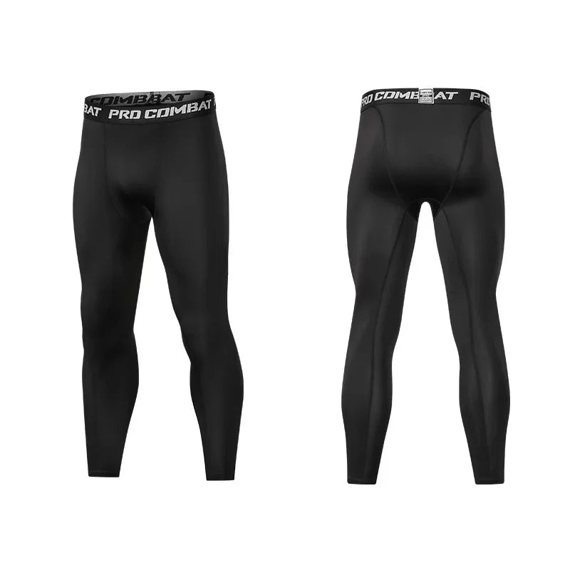 Men's Cool Dry Compression Leggings for Sports and Fitness - Athletic Baselayer Tights and Shorts