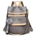 3 In 1 High Quality Anti-theft Backpack Women Waterproof Oxford Shoulder Bags School Bags for Teenager Girls Rucksack Travel Bag  ourlum.com Khaki  