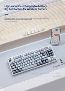 K86 Wireless Hot-Swappable Mechanical Keyboard Bluetooth 2.4g