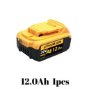 DCB200 20V 12Ah Lithium Battery for Dewalt Tools Fast Charge