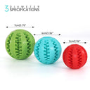 Dog Treat Balls Interactive Rope Rubber Toys for Small Dogs