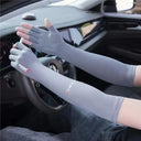 UV Solar Arm Sleeves Women Men Cycling Gloves Sun Protection