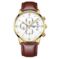 NIBOSI Men's Luxury Chronograph Watch: Stylish Quartz Timepiece for Fashion and Function