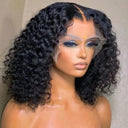 Premium Brazilian Deep Wave Lace Front Wig 12A Remy Hair