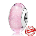 Colorful Heart Murano Glass Charm - Sterling Silver Pandora Jewelry Piece  ourlum.com LLZ009-PK  