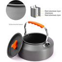 Lightweight 1.1L Aluminium Alloy Camping Kettle for Hiking