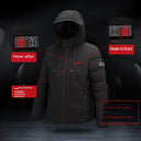 Winter Intelligent Heating Down Cotton Coat Jacket for Men