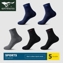 Ultimate Comfort Cotton Socks for Men Sweat Absorbing Durable