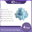 Akko V3 Pro Cream Blue Switch Enhanced Stability Typing