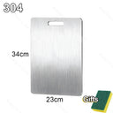 Thickened Stainless Steel Cutting Board Titanium Steel Antibacterial And Mildew-proof Household Cutting Board Kitchen Board 316