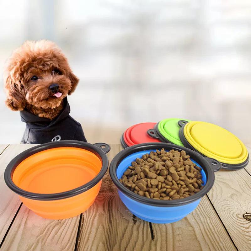 Large Collapsible Dog Bowl: Portable Silicone Pet Feeder for Outdoor Adventures  ourlum.com   