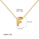 3D Bubble Initial A-Z Alphabet Mini Necklace for Women Girls Dainty Gold Plated Tiny Letter Stainless Steel Jewelry Bijoux Gift