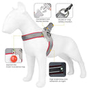 Adjustable Reflective Mesh Dog Harness Vest for French Bulldog Walk Training  ourlum.com   