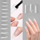 False Nail Extension Kit with Gel Tips & Tools for Professionals