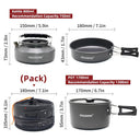 Portable Camping Cookware Set for Hiking and Picnics