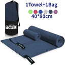 Ultra-Absorbent Quick-Dry Microfiber Towel 40x80CM Blue