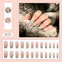 Chic Holiday Pink French Press-On Nails Set 24 Designs