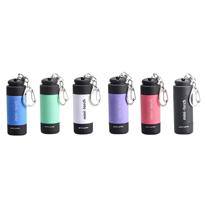 Mini LED Keychain Flashlight: Compact USB Rechargeable Outdoor Torch  ourlum.com   