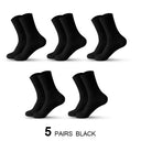 Elegant Cotton Blend Men's Socks Set for Business and Sports - 5 Pairs/Lot  Our Lum 5 Black EU(38-44) 