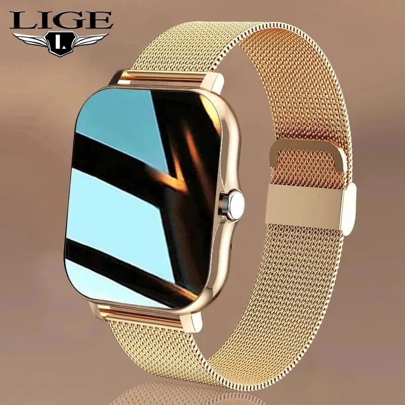 LIGE Smart Watch: Full Touch Fitness Tracker for Health and Style  ourlum.com   