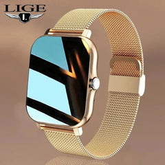 LIGE Smart Watch: Full Touch Fitness Tracker for Health and Style
