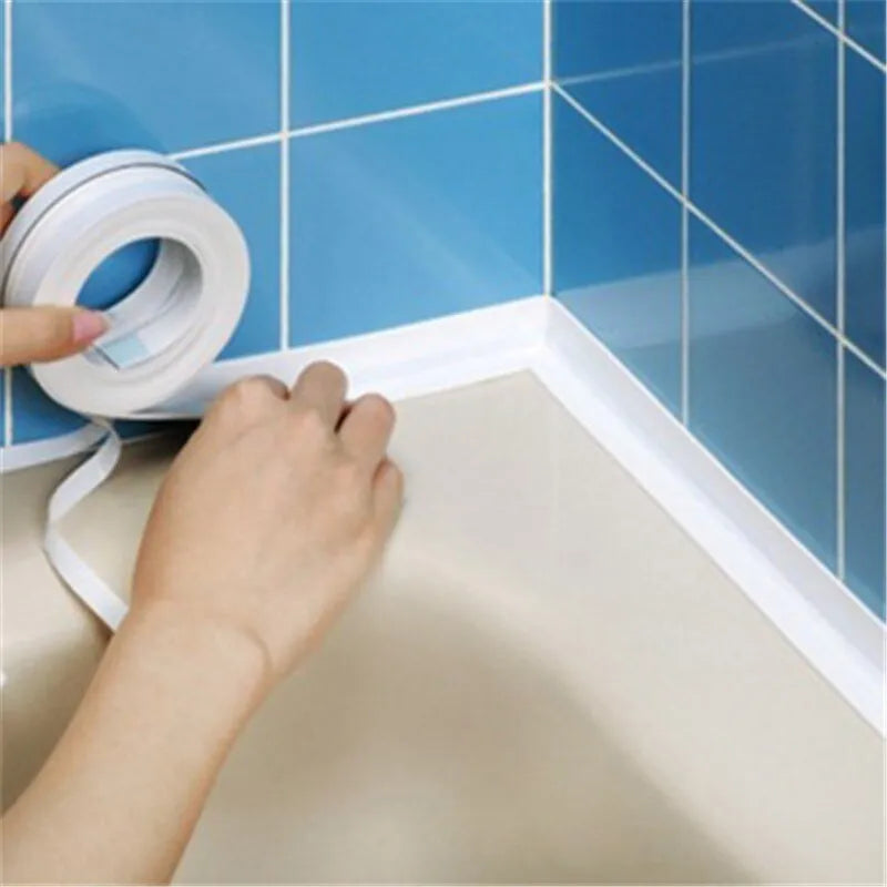 Modern Kitchen Sink Edge Sealant: Waterproof Wall Sticker Tape  ourlum.com   