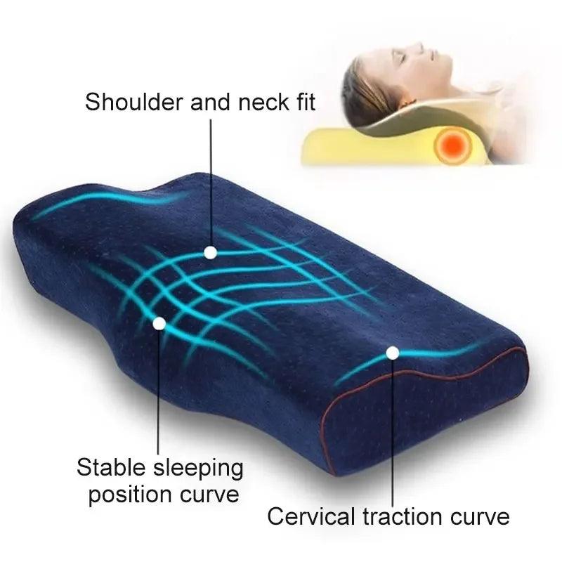 Magnetic Orthopedic Memory Foam Neck Pillow for Ultimate Cervical Support and Pain Relief