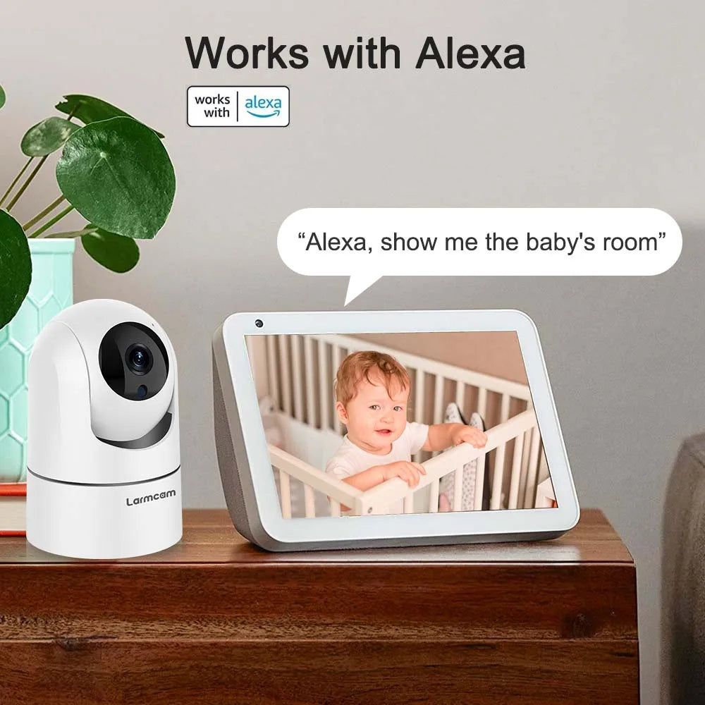 2MP AI Baby Monitor with Night Vision: Smart Home Security Cam  ourlum.com   