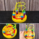 9 In 1 Wooden Montessori Toys Rattle Bell Drum Set For Kids