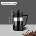 350ML/600ML/1000ML French Press Coffee Maker Glass Brewer