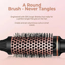 1.5 Inch Hair Curling Iron Brush Ceramic Thermal Brush Tool