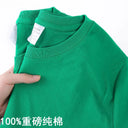 100% Cotton T-Shirt Men Women Solid Color O Neck Tops M-4XL