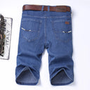 Summer Classic Shorts Jeans Men Denim Pants Casual Blue