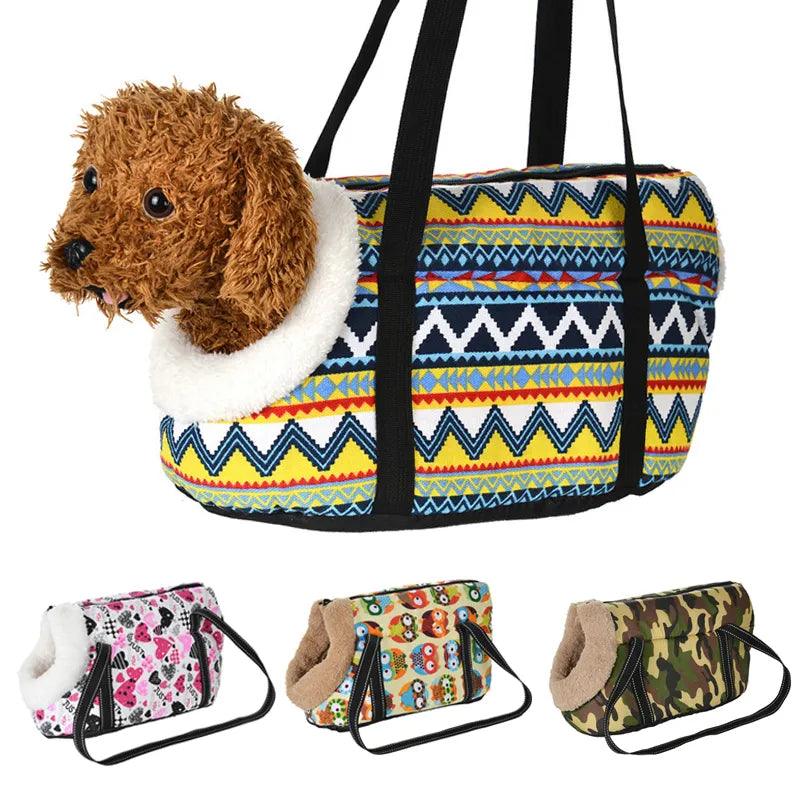 Cozy Soft Pet Carrier for Small Dogs: Stylish Outdoor Travel Sling Bag  ourlum.com   