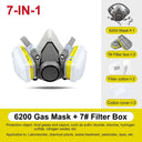 6200 Gas Mask Set: Ultimate Protection for Vehicle Painting & Mining  ourlum.com 6002 7IN1  