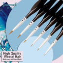 Weasel Hair Art Brushes Set for Versatile Painting Use