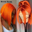 Vibrant Pink Blonde Bob Wig with Ginger Highlights Remy Hair