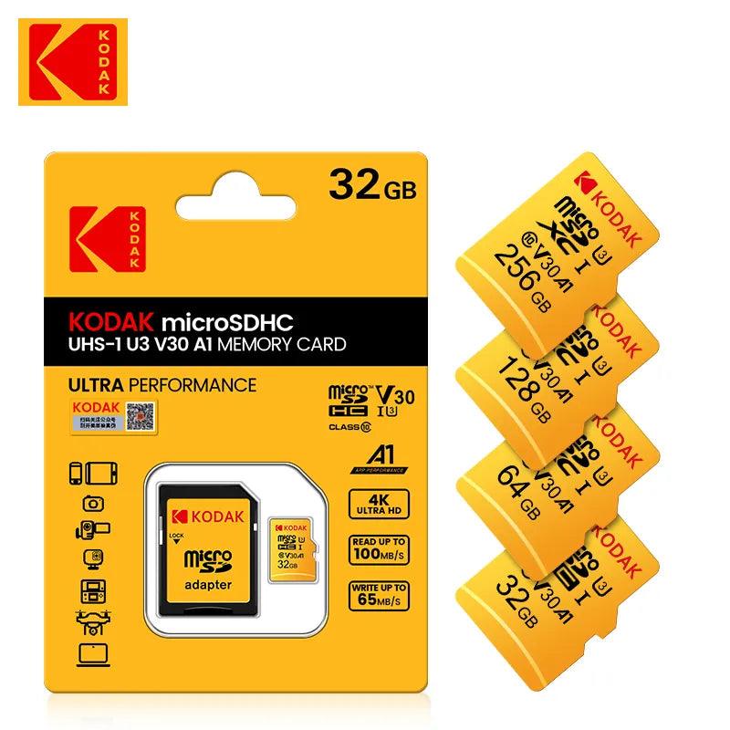 Kodak U3 Micro SD Card: High-Speed 256GB Flash Memory Kit  ourlum.com   