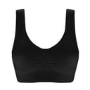 1 Piece Large Size Adjustable Gathered Sports Bra No Bra Pads