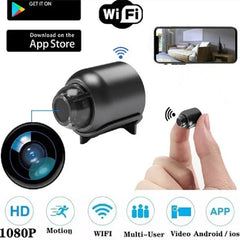 1080P WiFi Mini Night Vision Security Camera with Motion Detection and Two-Way Audio