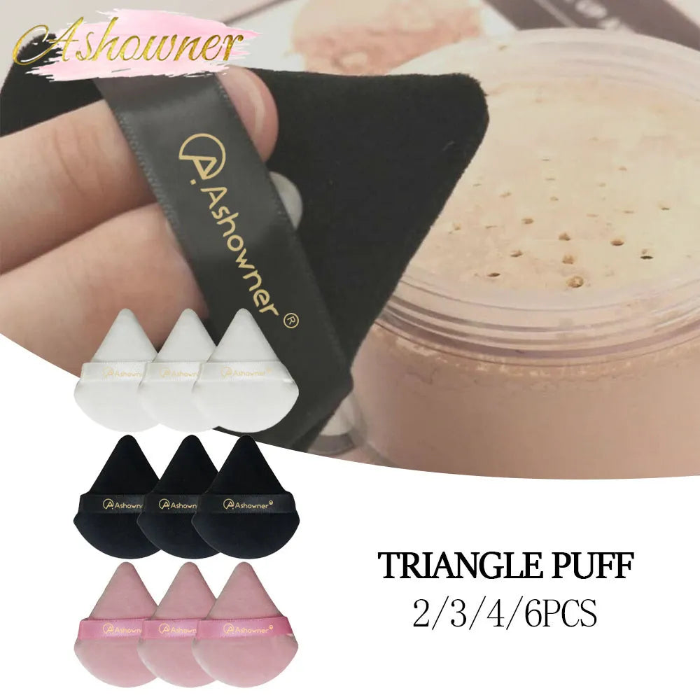 Triangle Velvet Makeup Sponge Set: Flawless Foundation Kit