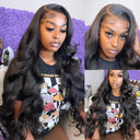 30 Inch Body Wave Lace Front Human Hair Wig Brazilian Remy