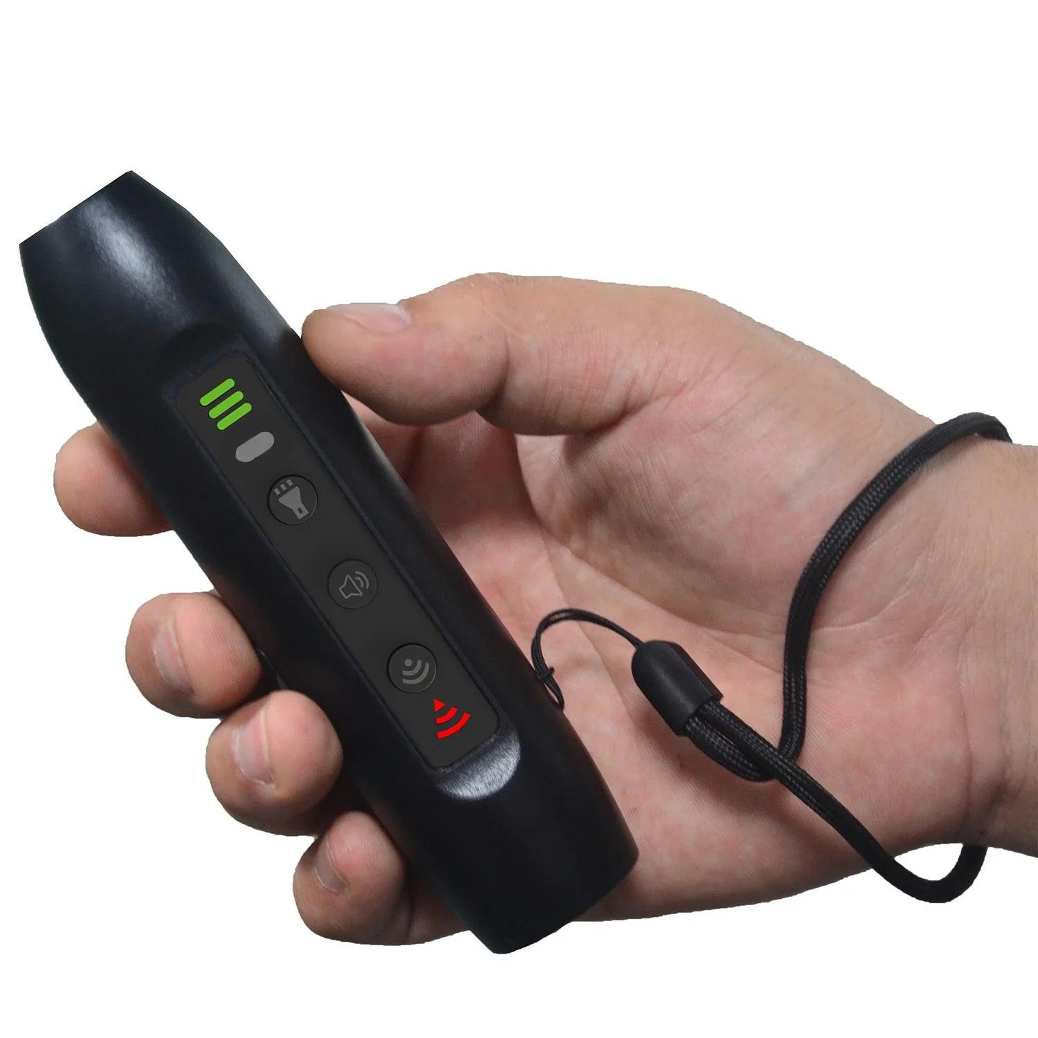 Ultrasonic Pet Repeller: Multi-function Training Device with Flashlight  ourlum.com   