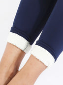 Cozy Velvet Winter Leggings for Women - Solid Color High Waist Thick Pants  ourlum.com   